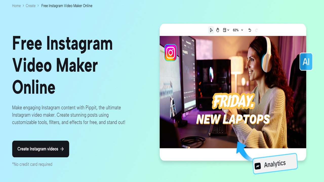 How Pippit AI Creates Content with Eye-Catching Visuals for Instagram Video
